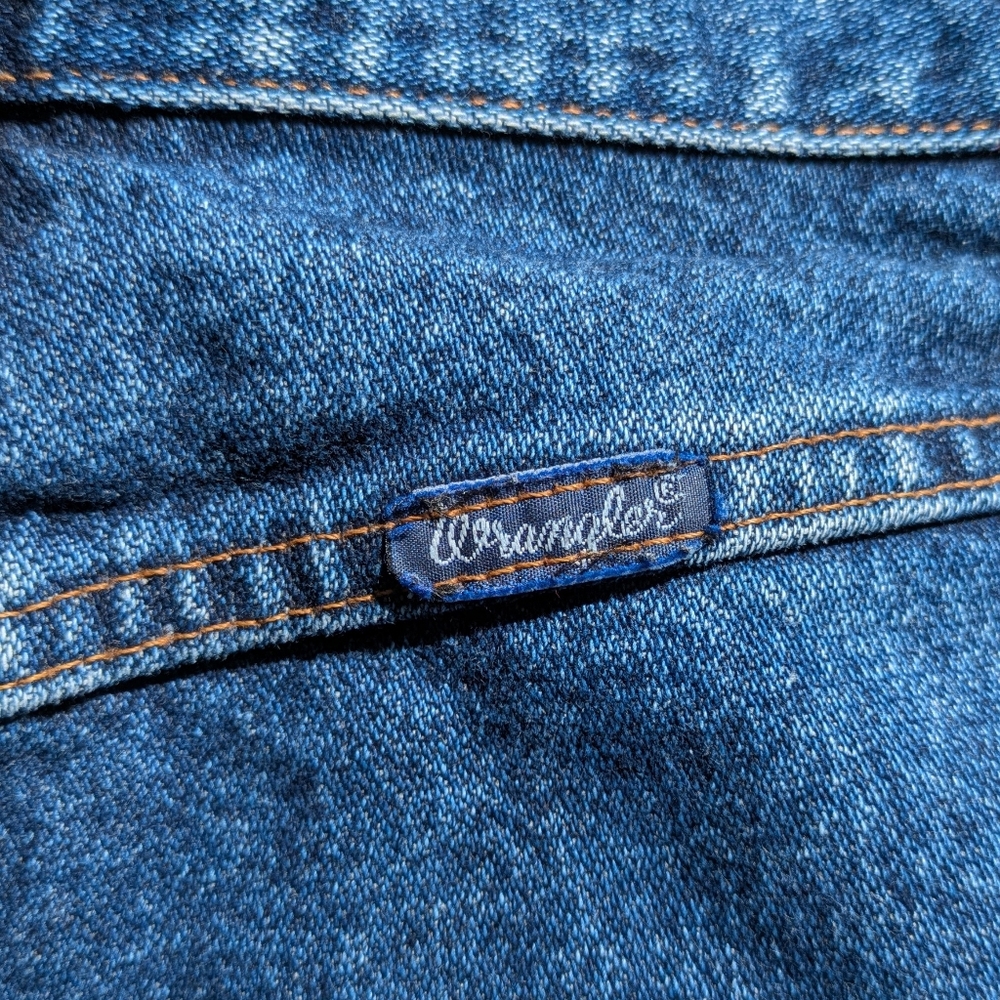 USA Vintage Wrangler Bareback Jeans High Rise Straight Leg Wedgie Western Rodeo - Picture 17 of 17